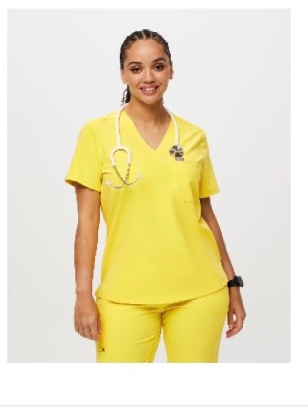 FIGS Women's Lifesaver Yellow. Tags cut out but xs, only worn once